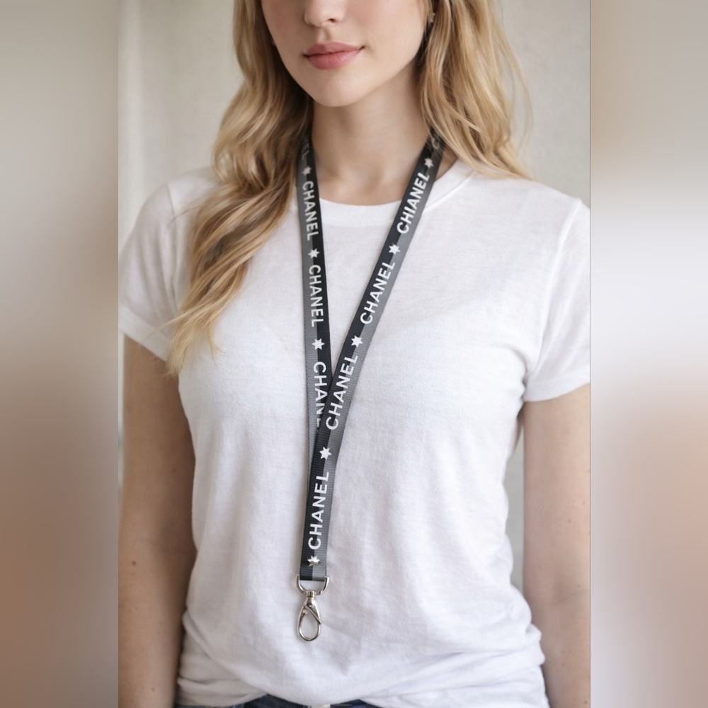 🩶 Chanel Logo Lanyard 🩶